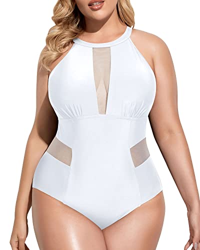 plus size white bathing suit top