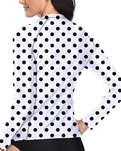Breathable Built-In Bra Swimsuits Top Long Sleeve Rashguard For Women-Bot